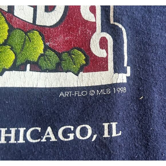 Vintage Chicago Cubs Wrigley Field 1998 T Shirt XL Fruit of the Loom - Picture 3 of 5